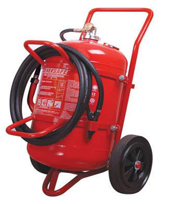 Wheeled fire extinguishers