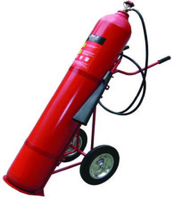 Wheeled fire extinguishers